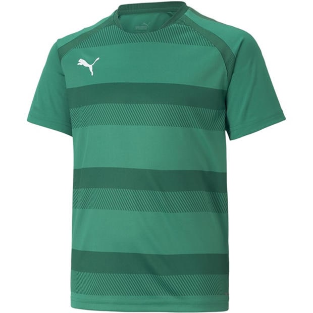 PGrn-PGrn-Wht - Puma - Puma Teamvision Jersey Jr T-Shirt Unisex Kids