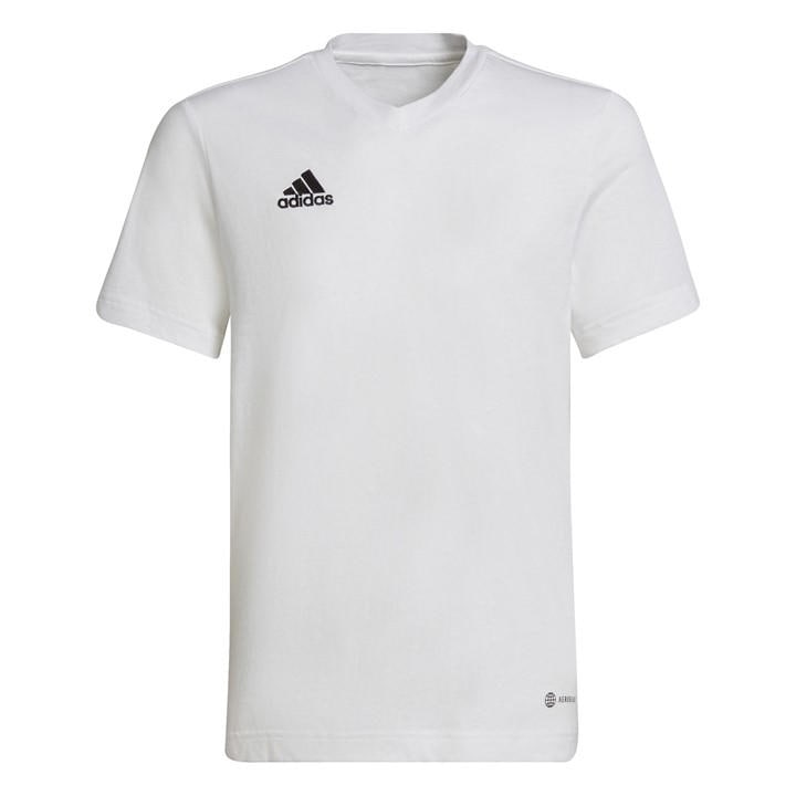 Adidas  Kids White Ent 22 T-Shirt  in Size 9 - 10 Years, Sports Direct