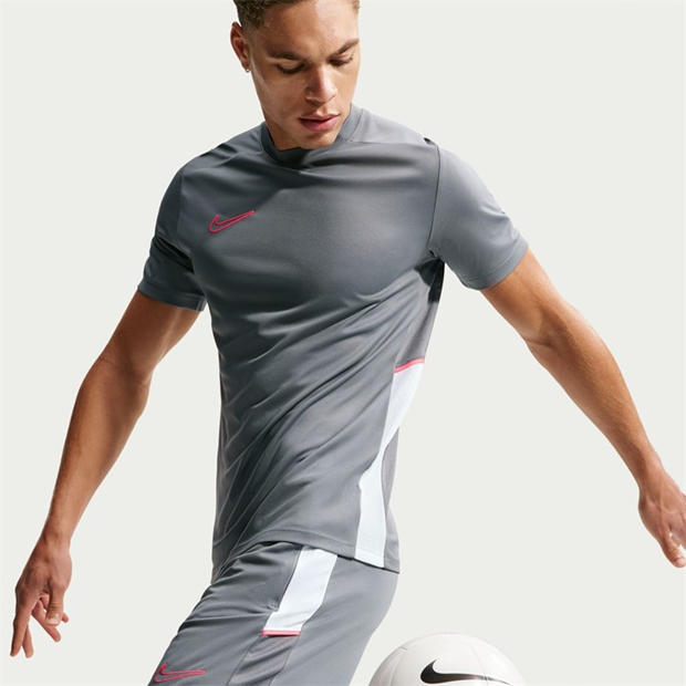 Grey/Hot Punch - Nike - Academy Shirt Mens