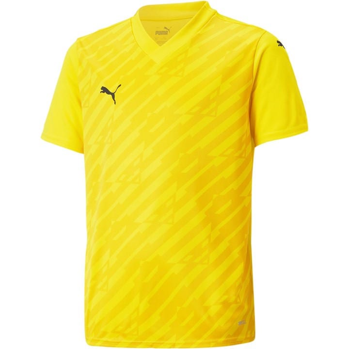 Puma Boys Yellow Kids' Teamate Short-Sleeve Performance T-Shirt in Size 7 - 8 Years, Sports Direct