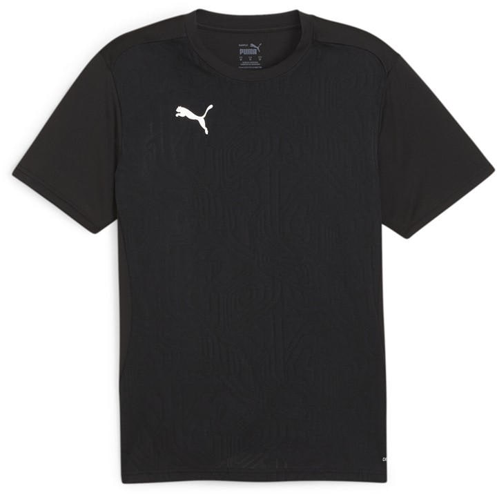 Puma Men's Black Teamfinal Training Short-Sleeve Performance T-Shirt in Size XL, Sports Direct