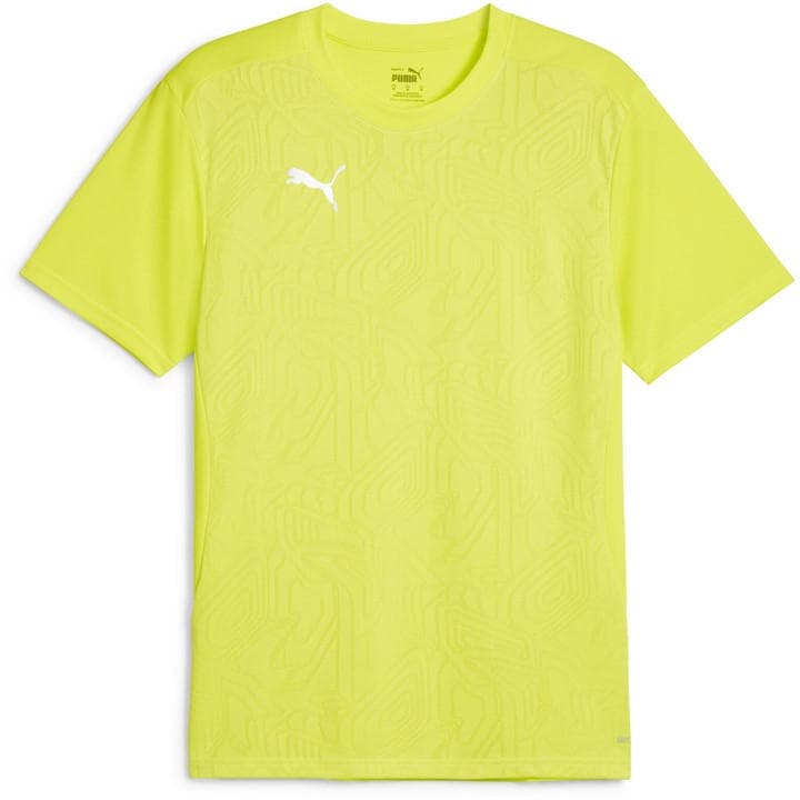 Puma Men's Yellow Teamfinal Training Short-Sleeve Performance T-Shirt in Size M, Sports Direct