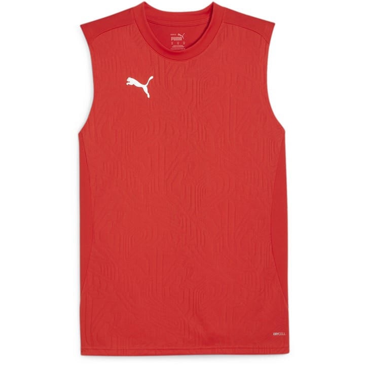 Puma Men's Red Teamfinal Training Short-Sleeve Performance T-Shirt in Size XL, Sports Direct