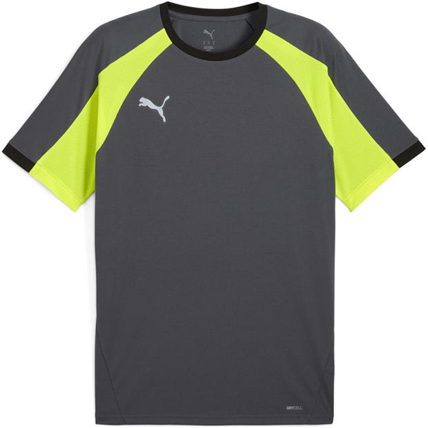 Gray/Yellow - Puma - Puma Individualliga Jersey T-Shirt Mens