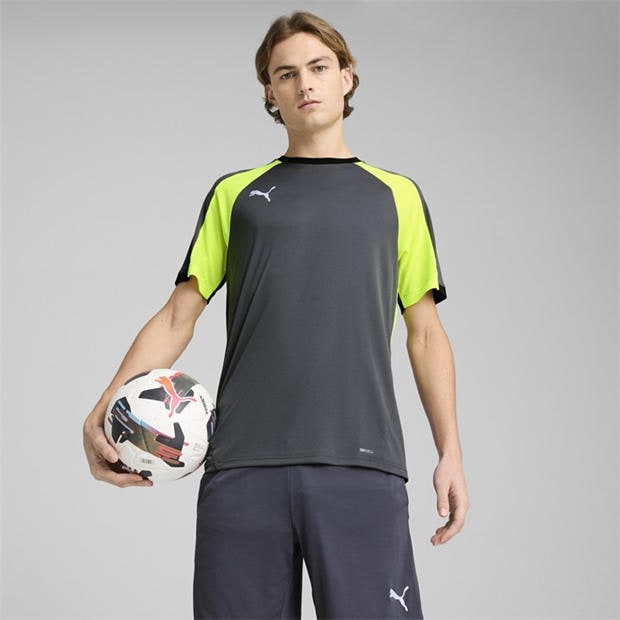 Gray/Yellow - Puma - Puma Individualliga Jersey T-Shirt Mens