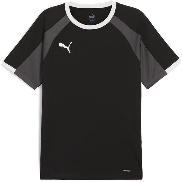 Black/White/Gry - Puma - Puma Individualliga Jersey T-Shirt Mens