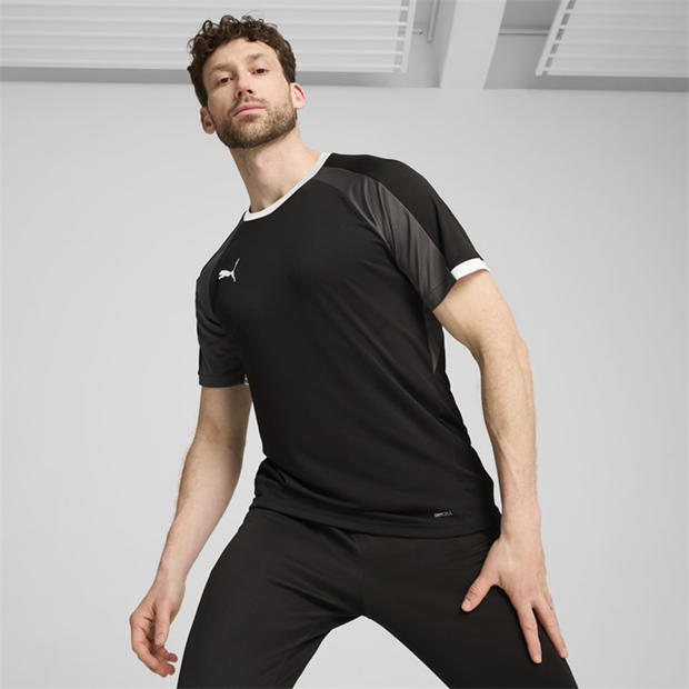 Black/White/Gry - Puma - Puma Individualliga Jersey T-Shirt Mens