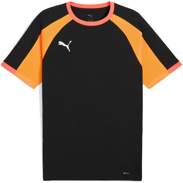 Black/Heat Fire - Puma - Puma Individualliga Jersey T-Shirt Mens
