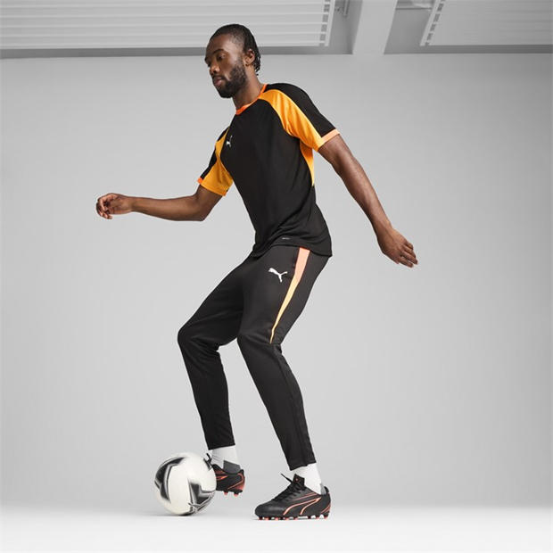 Black/Heat Fire - Puma - Puma Individualliga Jersey T-Shirt Mens