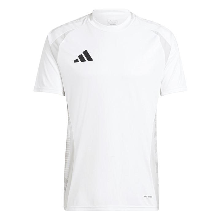 Adidas Men's White Tiro24 Short Sleeve Performance T-Shirt in Size M, Sports Direct