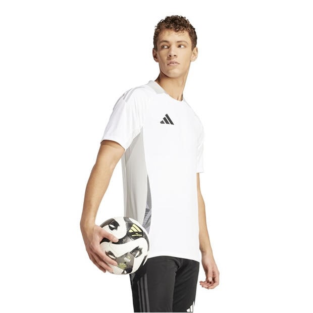 White/Grey Two - adidas - Men's Tiro24 Short Sleeve Performance T-Shirt