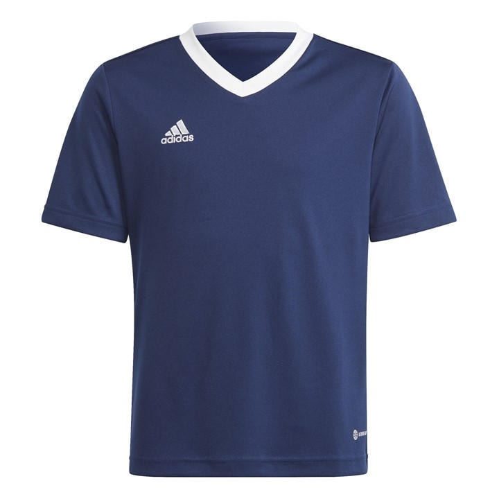 Adidas  Kids Blue ' Short Sleeve Performance T-Shirt in Size 14 Years, Sports Direct