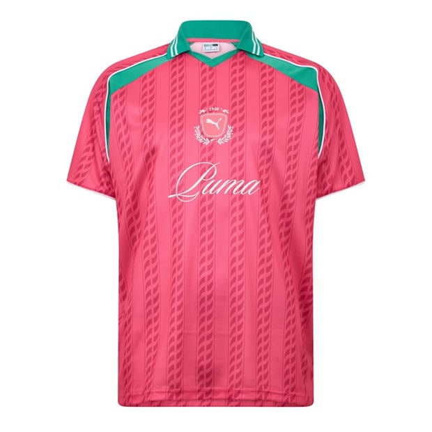 Pink - Puma - Football Jersey  T-Shirt Mens/Unisex