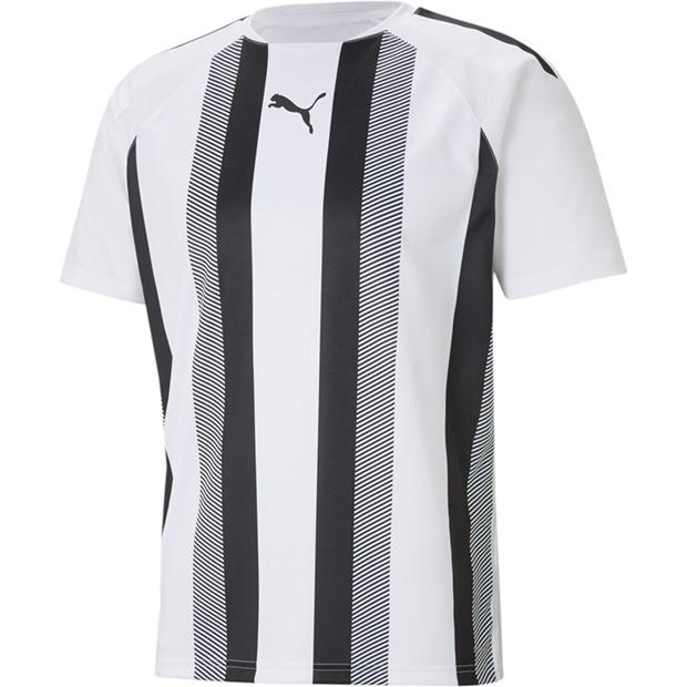 White/Black - Puma - Puma Teamliga Striped Jersey T-Shirt Mens