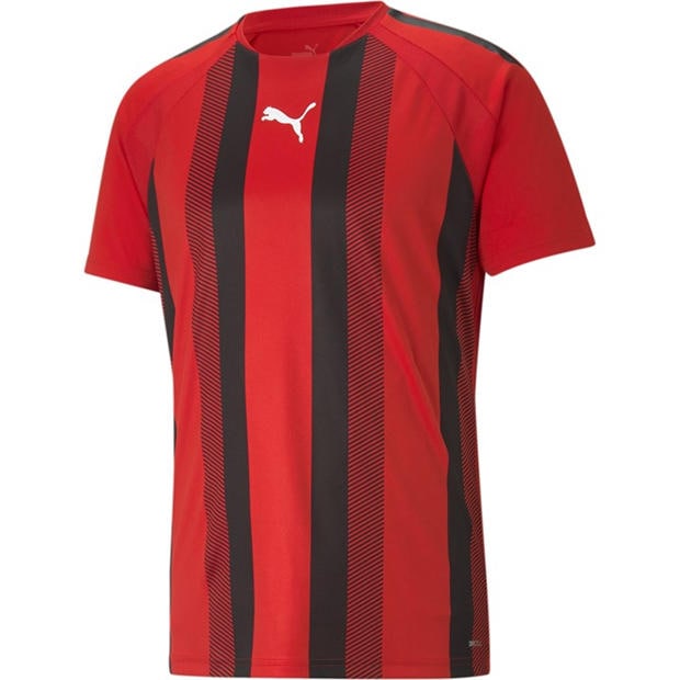 Red/Black/White - Puma - Puma Teamliga Striped Jersey T-Shirt Mens