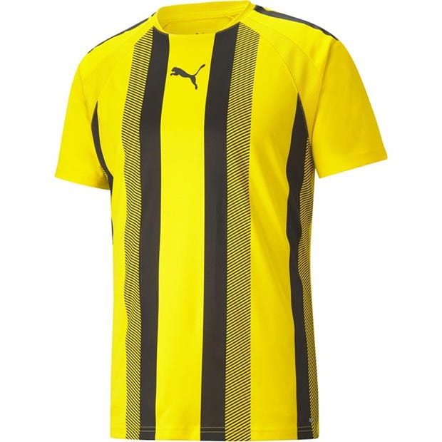 Yellow/Black - Puma - Puma Teamliga Striped Jersey T-Shirt Mens