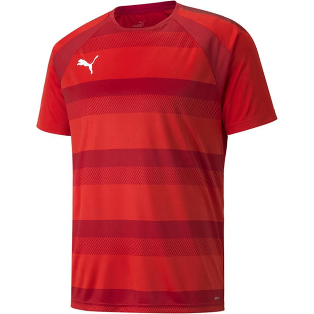 Red/Pepper/Wht - Puma - Puma Teamvision Jersey T-Shirt Mens