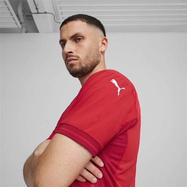 Red/White/Red - Puma - Puma Teamfinal Jersey T-Shirt Mens