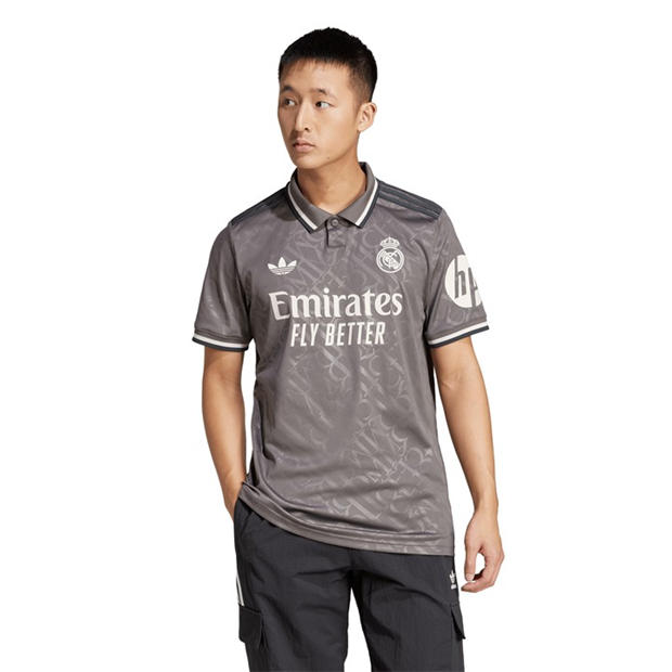 Charcoal - adidas - Men's Real 3 Jersey Short Sleeve Performance T-Shirt