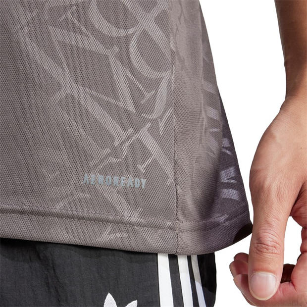 Charcoal - adidas - Men's Real 3 Jersey Short Sleeve Performance T-Shirt