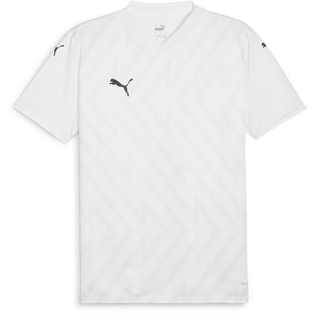 White/Black/Gry - Puma - Puma Teamglory Jersey T-Shirt Mens