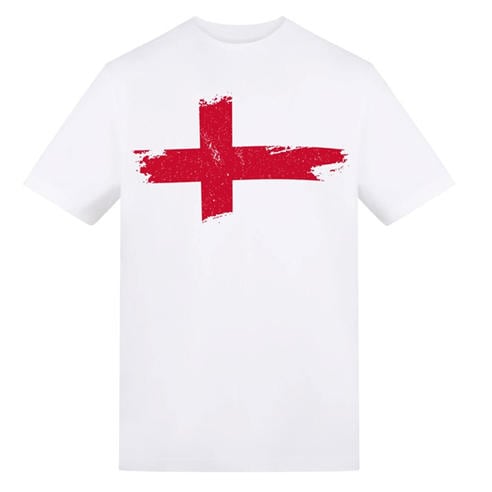 AWD - Printed Adult Football England Flag Tee