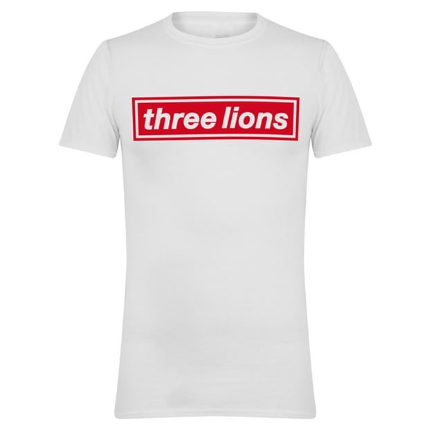 Lions Badge - AWD - Adults Printed England World Cup Tee