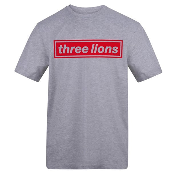 Lions Badge - AWD - Adults Printed England World Cup Tee