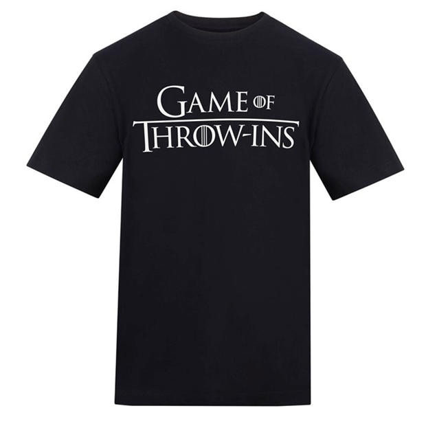 Throw-ins - AWD - Adults Printed Novelty Football Fan Tee