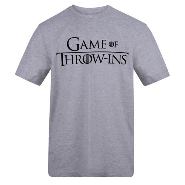 Throw-ins - AWD - Adults Printed Novelty Football Fan Tee