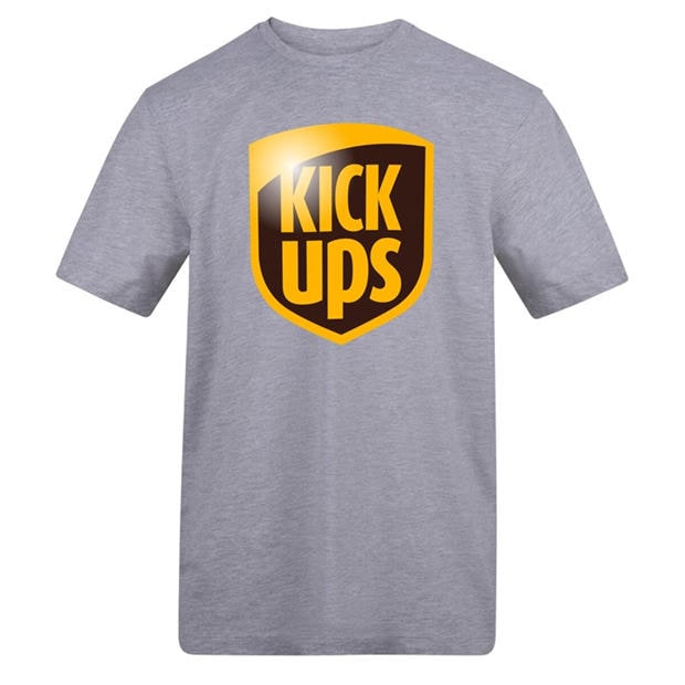 Kick UPS - AWD - Adults Printed Novelty Football Fan Tee