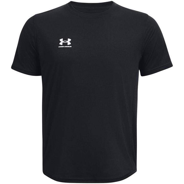 Under Armour Boys Black Ua B's Challenger Train Ss T-Shirt in Size 7 - 8 Years, Sports Direct