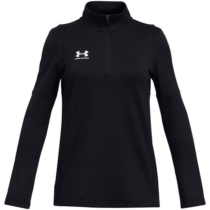 Under Armour Girls Black Kids' Challenger Long Sleeve Half Zip Rain Anorak in Size L, Sports Direct