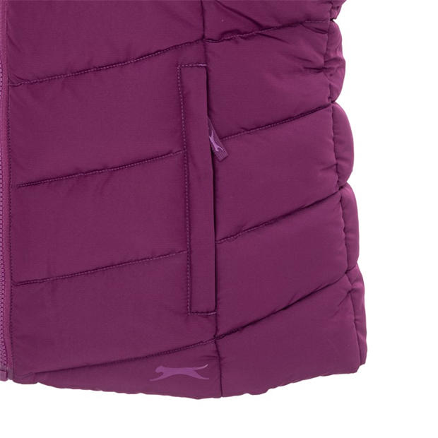 Plum - Slazenger - Women's  Padded Full Zip Gilet