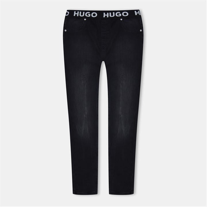 Hugo Girls Black Denim Leggings in Size 14 - 16 Years, Sports Direct