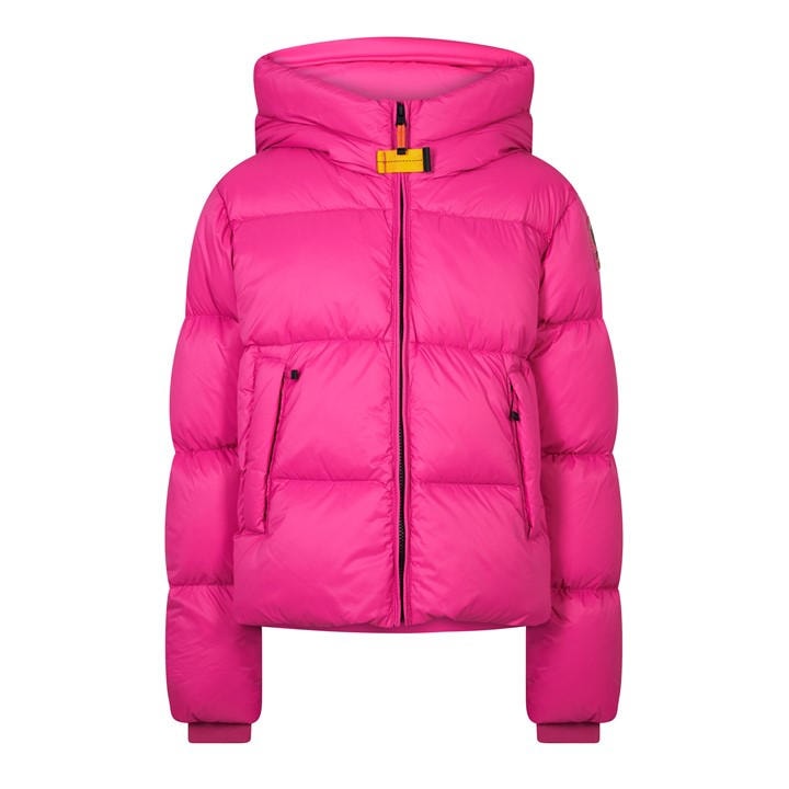 Parajumpers Girls Pink Kids' Anya Duck Down Hooded Short Puffer Jacket in Size 14 - 16 Years, Sports Direct