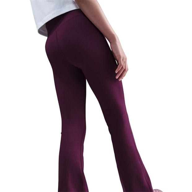 Bordeaux/White - Nike - Sportswear Favorites Big Kids' (Girls') Flared Leggings