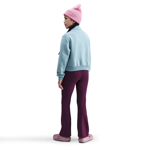 Bordeaux/White - Nike - Sportswear Favorites Big Kids' (Girls') Flared Leggings