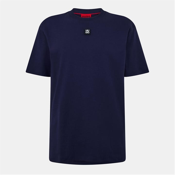 Hugo Men' Blue Regular Fit Dalile T-Shirt in Size S, Sports Direct