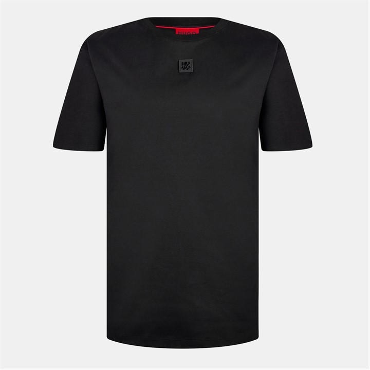 Hugo Men' Black Regular Fit Dalile T-Shirt in Size S, Sports Direct
