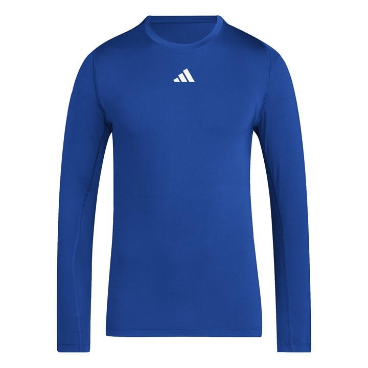 Adidas Men's Blue Techfit Aeroready Long Sleeve Long-Sleeve Top in Size XL, Sports Direct