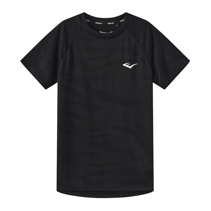 Everlast Boys Black Flex Tee  in Size 13 Years, Sports Direct