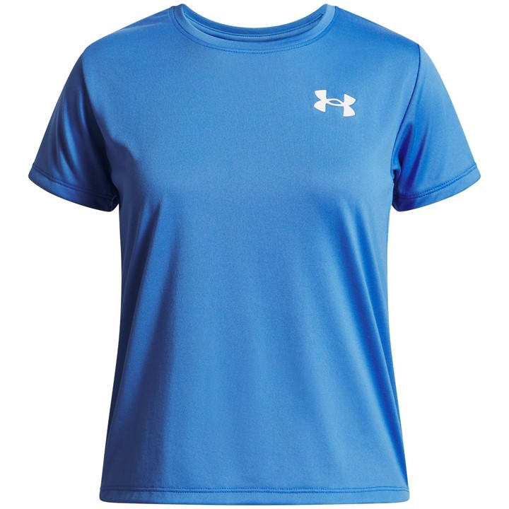 Under Armour Girls Blue Kids' Tech Short-Sleeve Performance Gym Top in Size L, Sports Direct