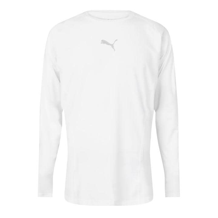 Puma Men's White Liga Baselayer Tee Ls T-Shirt in Size XL, Sports Direct