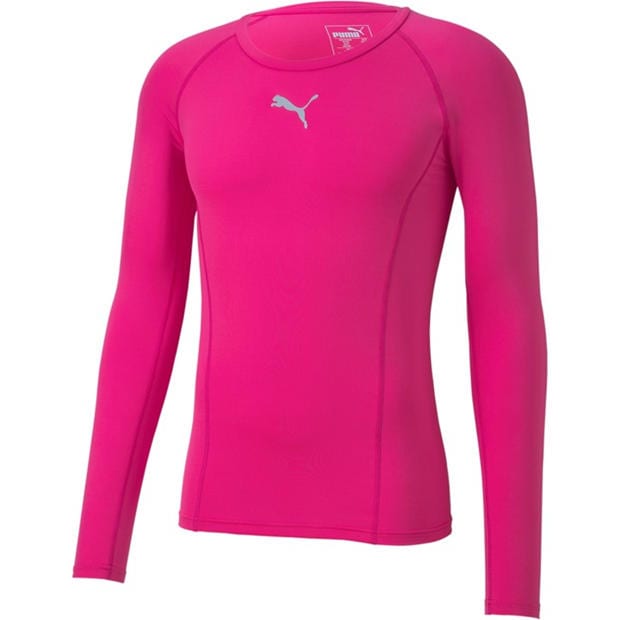 Fluo Pink - Puma - Puma Liga Baselayer Tee Ls T-Shirt Mens