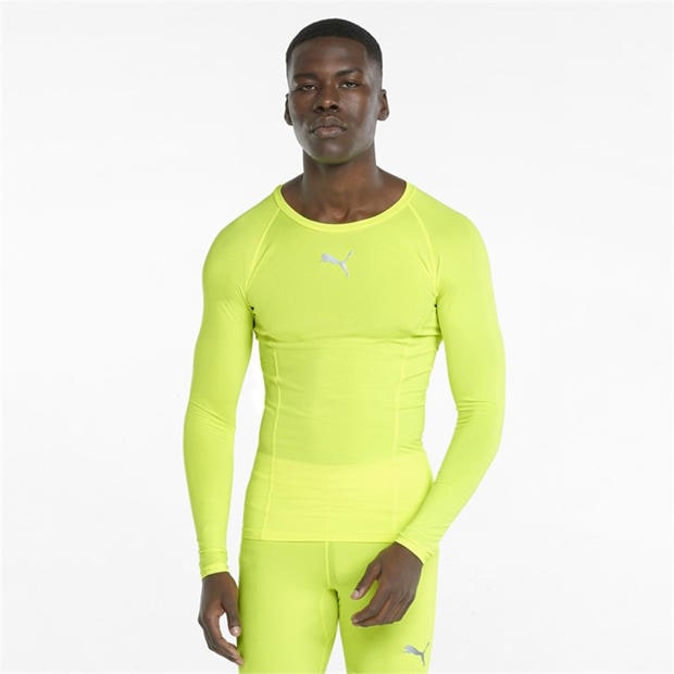 Yellow Alert - Puma - Puma Liga Baselayer Tee Ls T-Shirt Mens