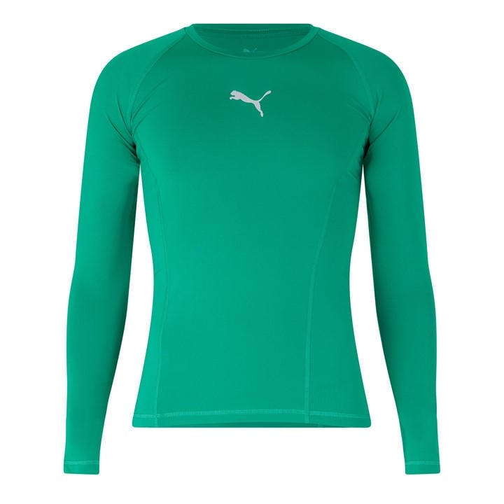 Puma Men's Green Liga Baselayer Tee Ls T-Shirt in Size M, Sports Direct
