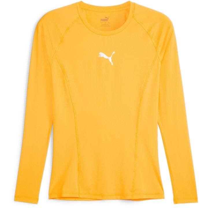 Puma Men's Orange Liga Baselayer Tee Ls T-Shirt in Size L, Sports Direct