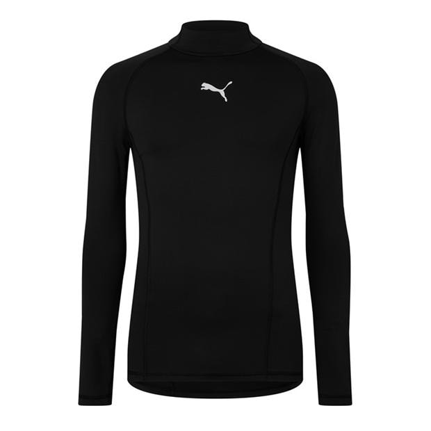 Black - Puma - Puma Liga Baselayer Tee Ls Warm T-Shirt Mens