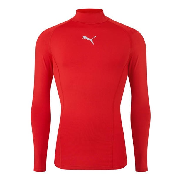 Red - Puma - Puma Liga Baselayer Tee Ls Warm T-Shirt Mens